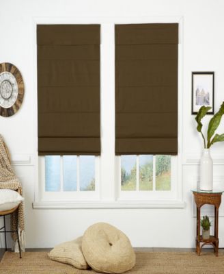 The Cordless Collection - Insulating Cordless Roman Shade, Chocolate, 36x72