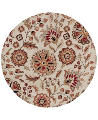 Surya - Athena ATH-5035 Dark Brown 4' Round Area Rug