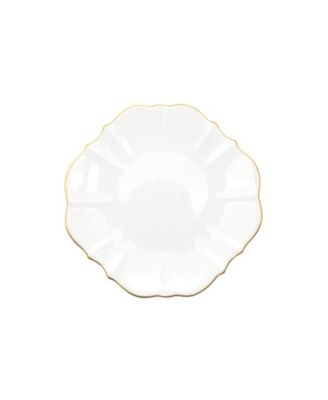 Twig New York - Amelie Brushed Gold Rim 6.5" Bread Plate