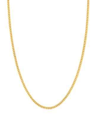 Macy's - 14K Yellow Gold Diamond Cut 1.85 mm Franco 22" Chain