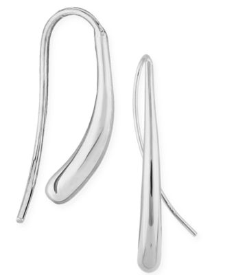 Macy's - Fluid Teardrop Earrings Set in 14k White or Yellow Gold