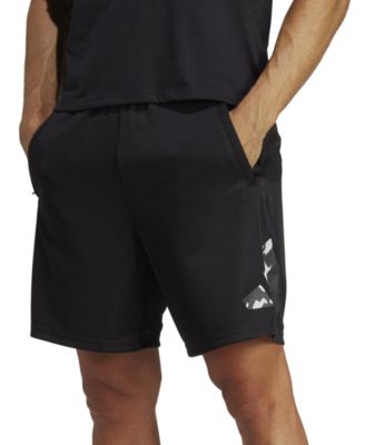 adidas - Men's Train Essentials Seasonal Camo-Filled Logo Training Shorts