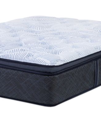 Serta - Perfect Sleeper Blue Lagoon Night 14" Plush Pillow Top Mattress-Twin XL
