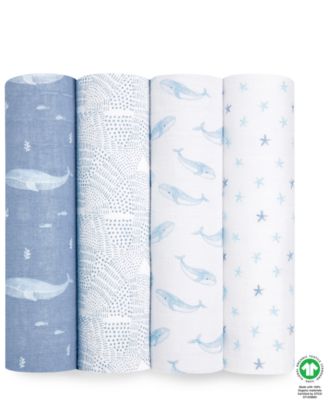 aden by aden + anais - 4-Pk. Essentials Oceanic Muslin Swaddles
