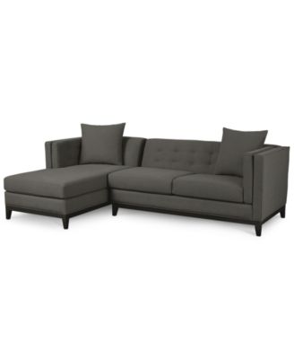 Furniture - Braylei 2-Pc. Sectional with Chaise & 2 Toss Pillows, Only at Macy's