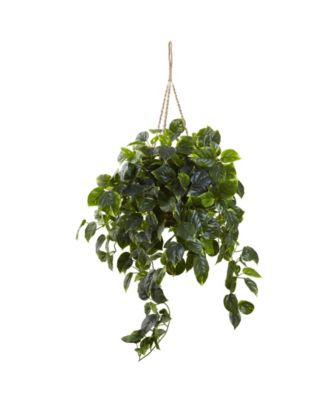 Nearly Natural - Pothos UV-Resistant Indoor/Outdoor Artificial Plant Hanging Basket