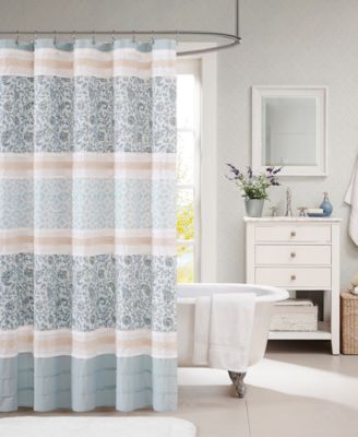Madison Park - Dawn 72" x 72" Cotton Shower Curtain