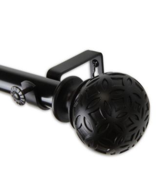 Rod Desyne - Odelia Curtain Rod 1" OD 120-170 inch - Black