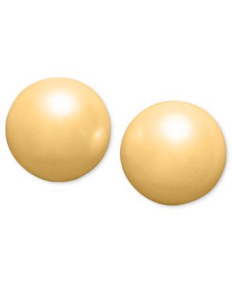Charter Club - Silver-Tone Imitation Pearl (8mm) Stud Earrings
