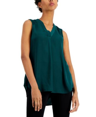 Alfani - Satin V-Neck Tank Top