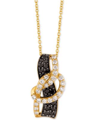 Le Vian - Diamond Loop 18" Pendant Necklace (1 ct. t.w.) in 14k Gold