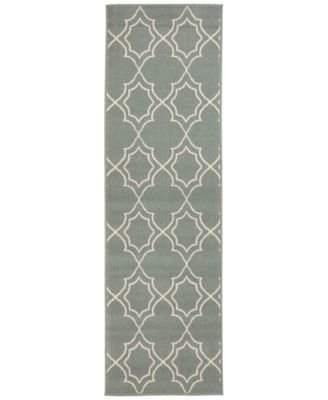 Surya - Alfresco ALF-9589 Sage 2'3" x 11'9" Runner Area Rug