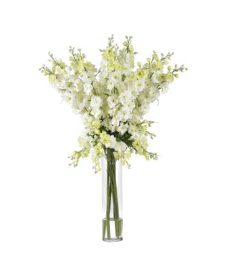 Nearly Natural - Delphinium Silk Flower Arrangement
