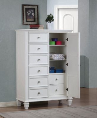Macy's - Sandy Beach Man's Chest with Concealed Storage White