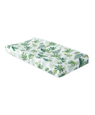 Little Unicorn - Tropical Leaf Cotton Muslin Changing Pad Cover