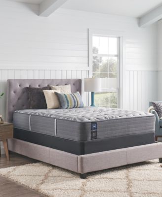 Sealy - Premium Posturepedic Satisfied II 13" Cushion Firm Mattress Set- Twin XL