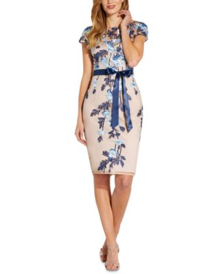 Adrianna Papell - Embroidered Sheath Dress