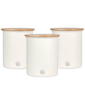 Salton - Nordic Food Storage Canisters with Lids, Set of 3
