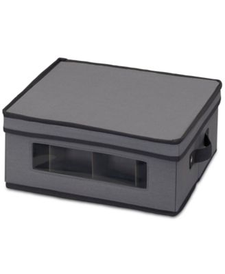 Household Essentials - 12-Compartment China Cup Storage Chest