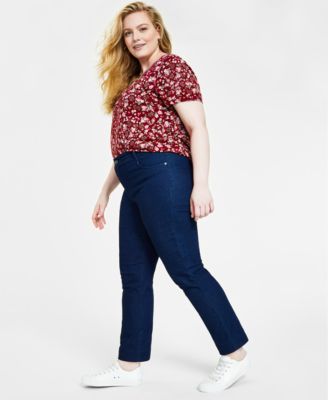 Style & Co - Plus Size Jeans, Tummy Control Slim-Leg