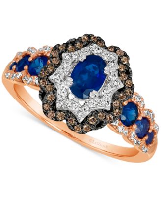 Le Vian - Blueberry Sapphire™ (1 ct. t.w.) & Diamond (3/8 ct. t.w.) in 14k Rose & White Gold