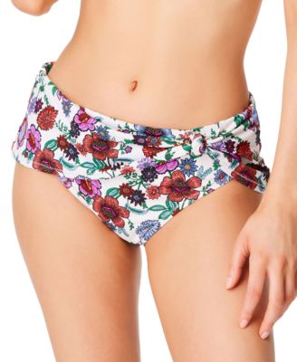 Jessica Simpson - Forget Me Not Side Shirred Hipster Swim Bottoms