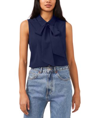 CeCe - Women's Sleeveless Button-Front Top