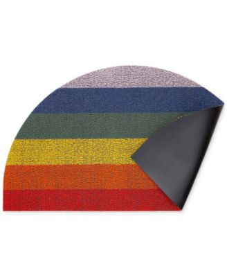 Chilewich - Pride Stripe Shag Apartment Mat, 17.5"x 31"
