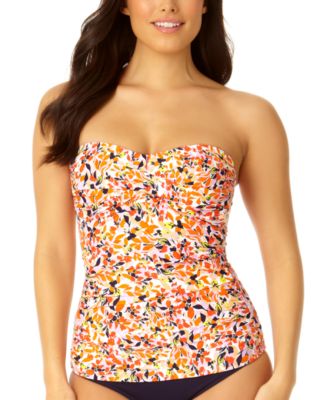 Anne Cole - Women's Twist-Front Ruched Tankini Top