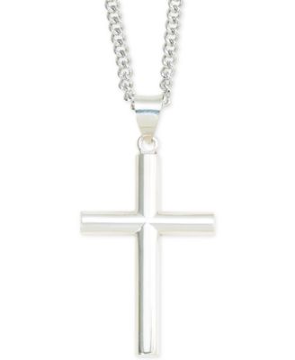 Macy's - Cross Pendant Necklace in Sterling Silver