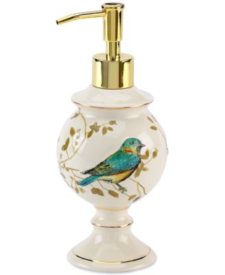 Avanti - Gilded Birds Soap and Lotion Dispenser