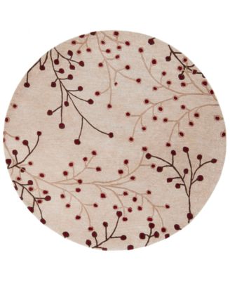 Surya - Athena ATH-5053 Burgundy 8' Round Area Rug