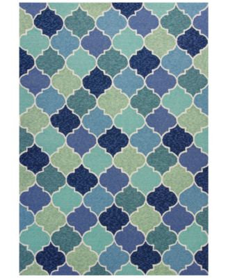 Kas - Harbor Stella 4231 Blue 2' x 3' Indoor/Outdoor Area Rug