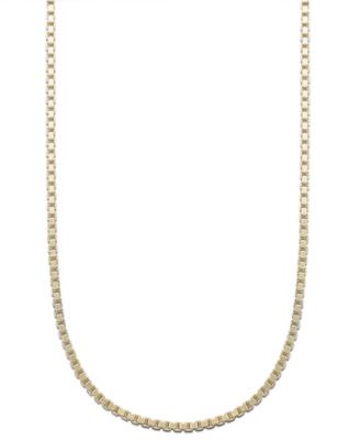 Giani Bernini - 24k Gold over Sterling Silver Necklace, 24" Box Chain