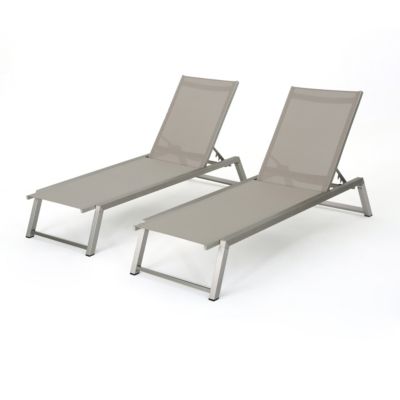 Noble House - Myers Outdoor Chaise, Quick Ship (Set of 2)
