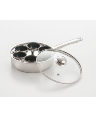 Cook Pro - 6 Cup Egg Stainless Steel Egg Poacher W/Non-stick Egg Cups