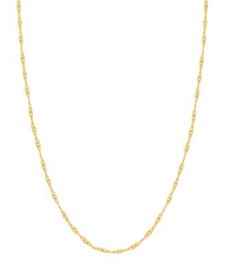Macy's - 14K Yellow Gold .85 mm Singapore 20" Chain