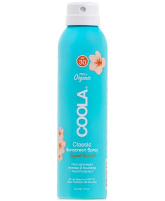 COOLA - Coola Classic Body Organic Sunscreen Spray SPF 30 - Tropical Coconut, 6-oz.