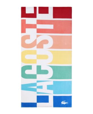 Lacoste Home - Rainbow Logo Beach Towel
