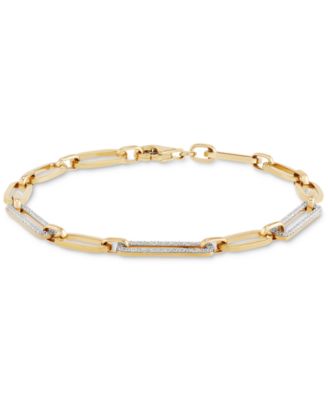 Macy's - Diamond Link Statement Bracelet (1/2 ct. t.w.) in 14k Gold
