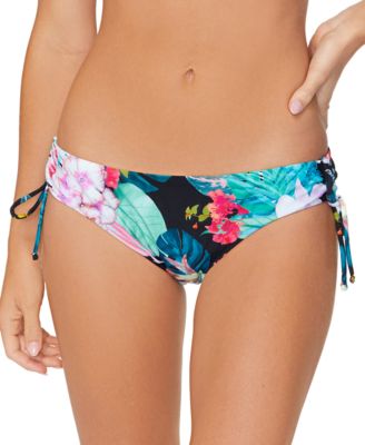 Raisins - Juniors' Luna Side-Shirred Bikini Bottoms
