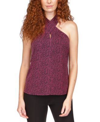 Michael Kors - Women's Micro-Print Halter Top