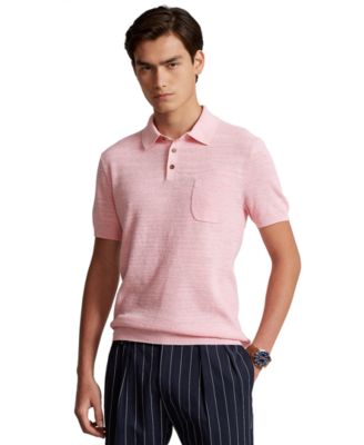 Polo Ralph Lauren - Men's Cotton-Linen Polo-Collar Sweater