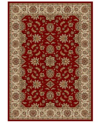 KM Home - Pesaro Meshed Red 3'3" x 4'11" Area Rug