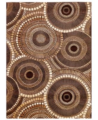 Liora Manne' - Marina 8035 Circles 3'3" x 4'11" Indoor/Outdoor Area Rug