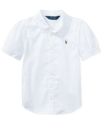 Polo Ralph Lauren - Little Girls' Solid Oxford Top