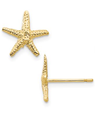 Macy's - Starfish Stud Earrings in 14k Gold