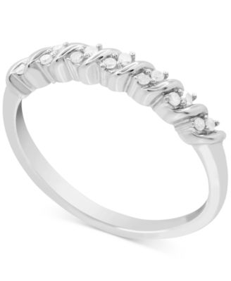 Macy's - Diamond Swirl Ring (1/10 ct. t.w.) in Sterling Silver