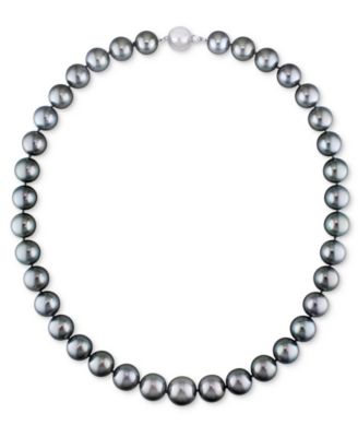 Macy's - Cultured Tahitian Pearl (10-12-1/2mm) Strand 18" Collar Necklace