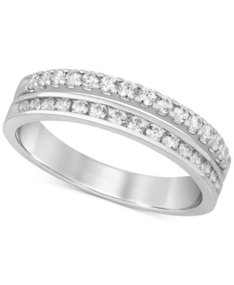 Macy's - Diamond Split Row Band (1/2 ct. t.w.) in 14k Gold